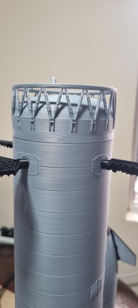 Massive SpaceX Starship MOST DETAILED Stackable 1/100 Scale Removable Nose