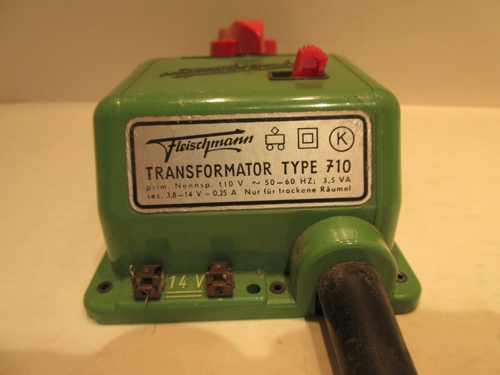 Fleischmann Transformer Type 710 14V Model Railroad Train Accessory Not Working