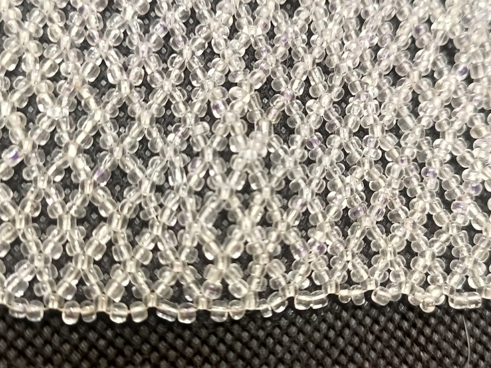 Clear Beaded Handmade Bracelet