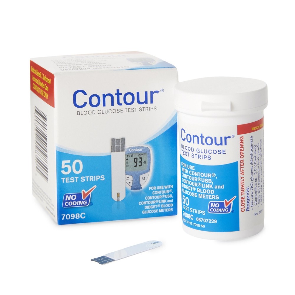 CONTOUR Blood Glucose 100 Test STRIP Code 7080