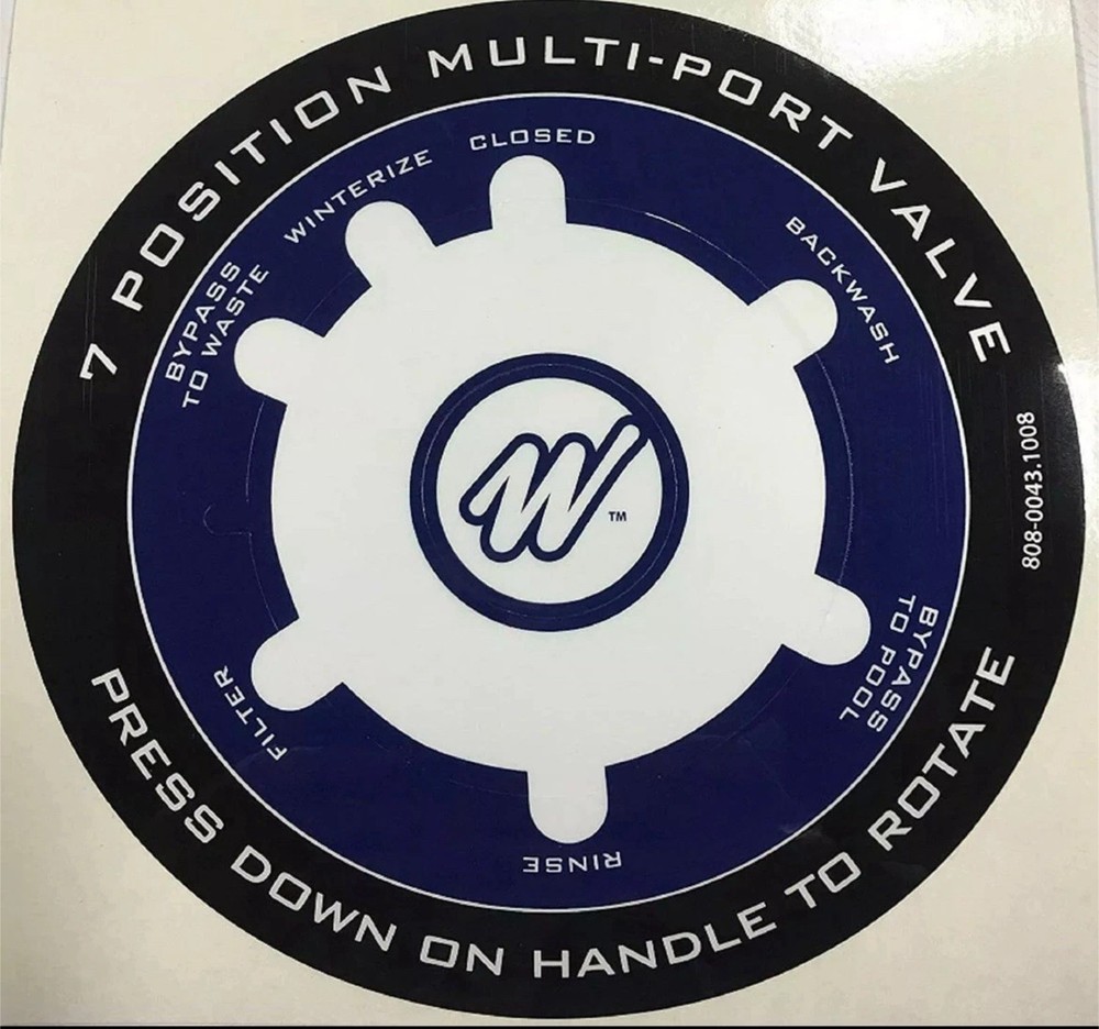 Waterway Multi Port Label 808-0043