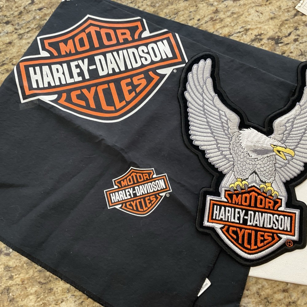 HARLEY-DAVIDSON Motorcycles LG Eagle Patch-UNUSED/Bandana