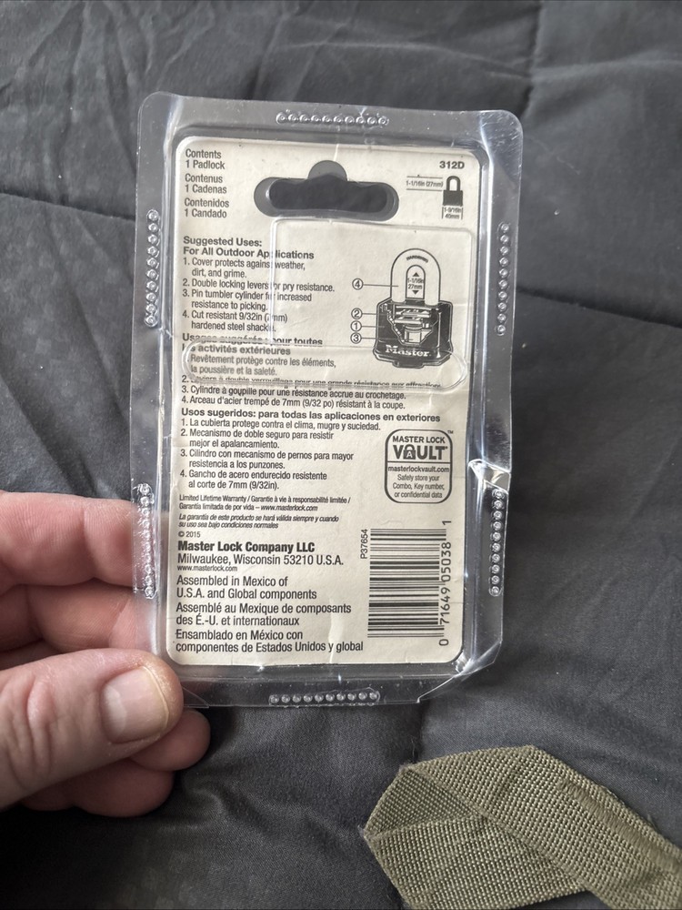 MasterLock 312D Weather Resistant Lock (ECP018250)