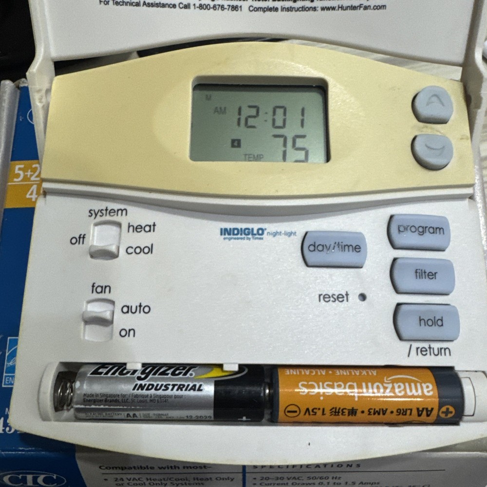 CTC THERMOSTAT 43154A PROGRAMMABLE SINGLE STAGE