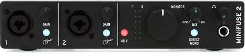 Arturia MiniFuse 2 USB-C Audio Recording Interface - Black