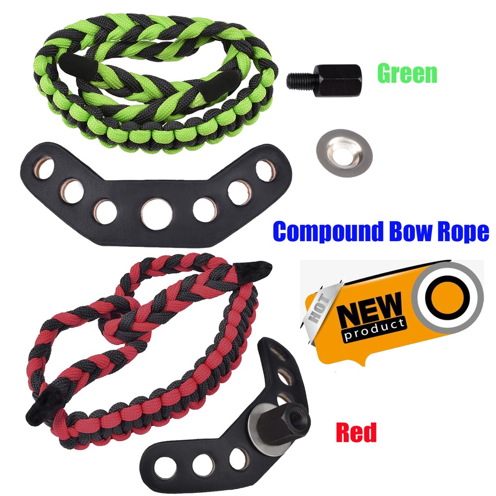 1pc Archery Wrist Sling Adjustable Strap Braided Ropes Compound Bow Hunting