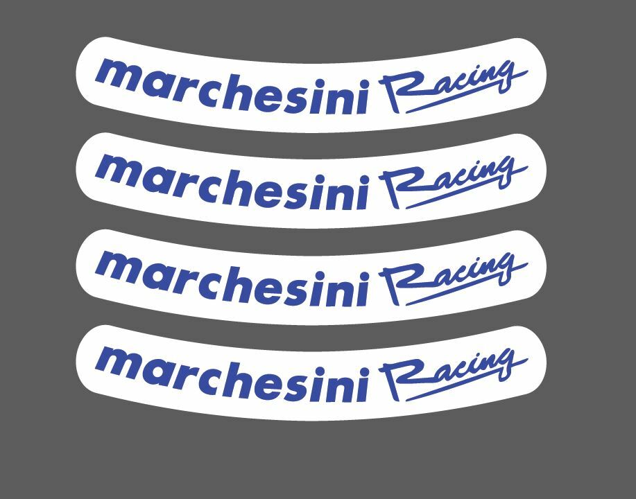 Set Adhesives for Rim Marchesini Racing Blue Bottom