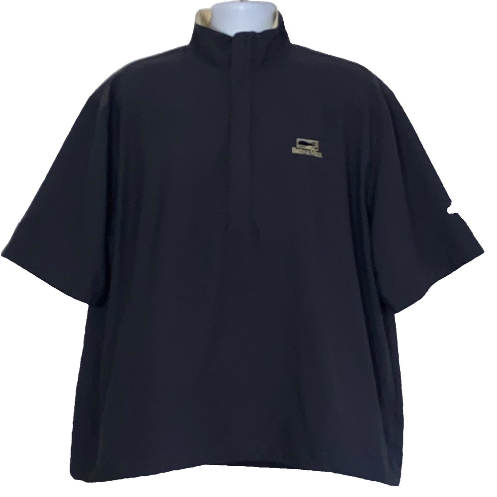 Callaway Pullover Mens Blue Large Microfiber 1/4 Zip Golf Bridgemill Logo