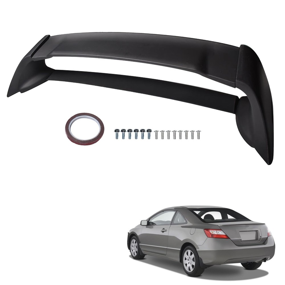 Replacement Spoiler Wing for Civic 2006-2011 Unpainted Plastic