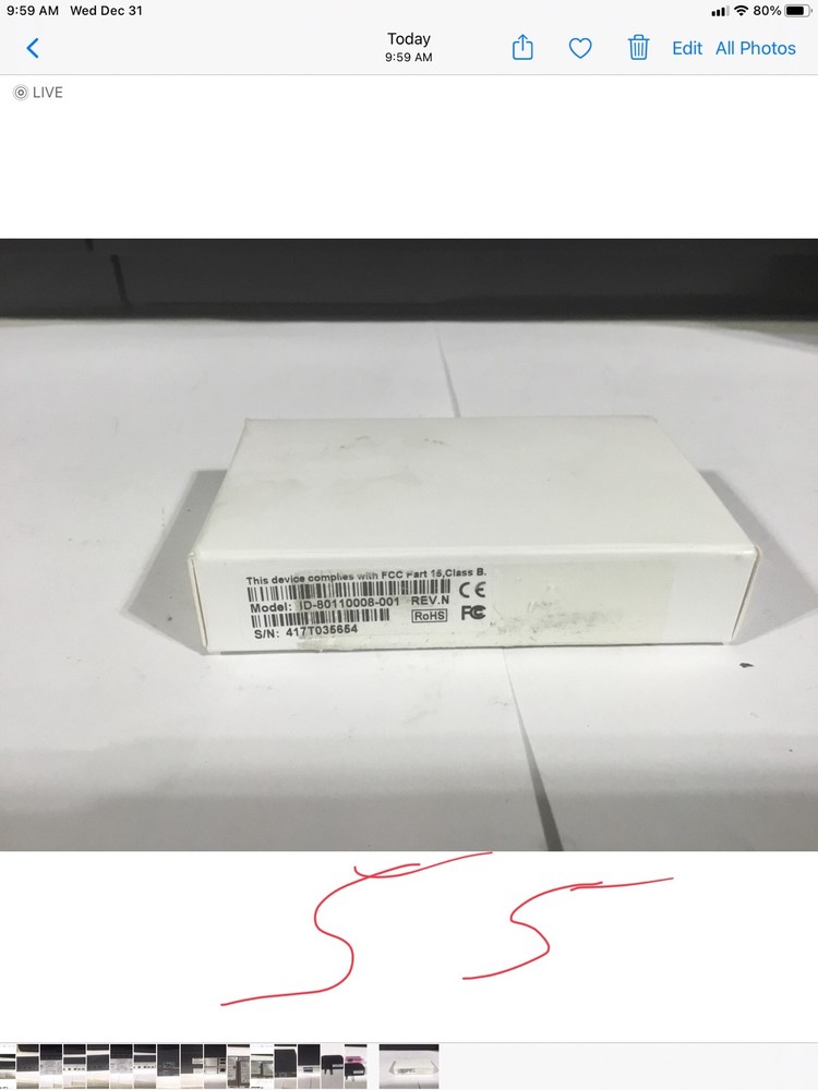 ID TECH UniMag II Secure Mobile MagStripe Reader ID-80110008-001