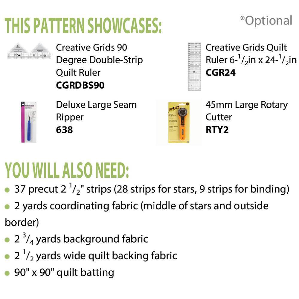 Cut Loose Press, Double Strip Constellation Quilt Pattern