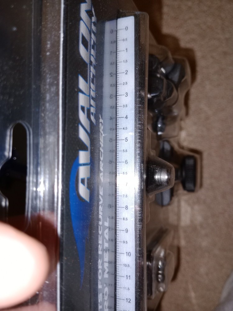 Avalon Recurve Bow Sight, ( Left Handed) Field, Target Archery - Blue