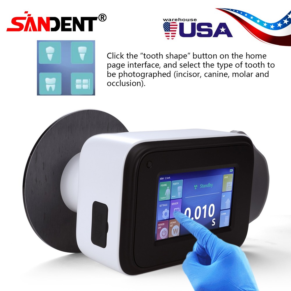 Portable Dental X Mobile Unit Ray Digital Machine with Shield
