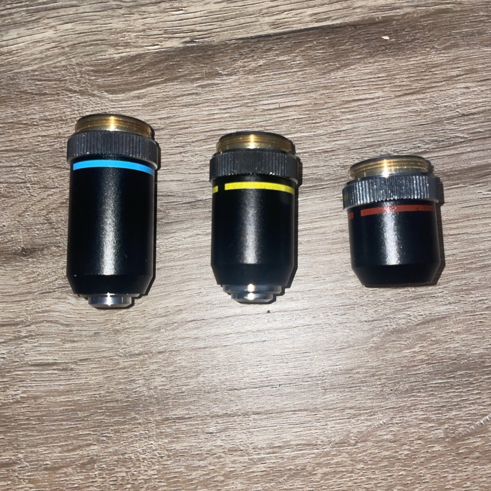 Microscope Objective Lens 3 Total From Same Microscope