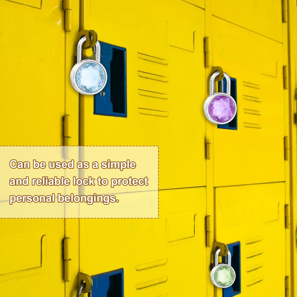 10Pcs Mini Diary Padlock, Small Diaries Lock with 2 Keys White