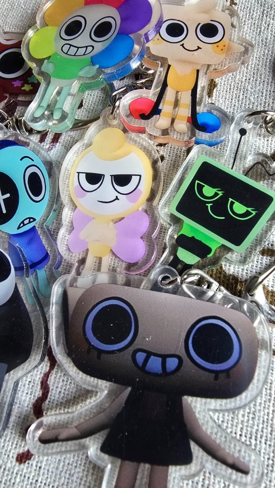 8pcs Set Amine Dandy's World keychain,Keyring/ bag charm/Acrylic Keychains.