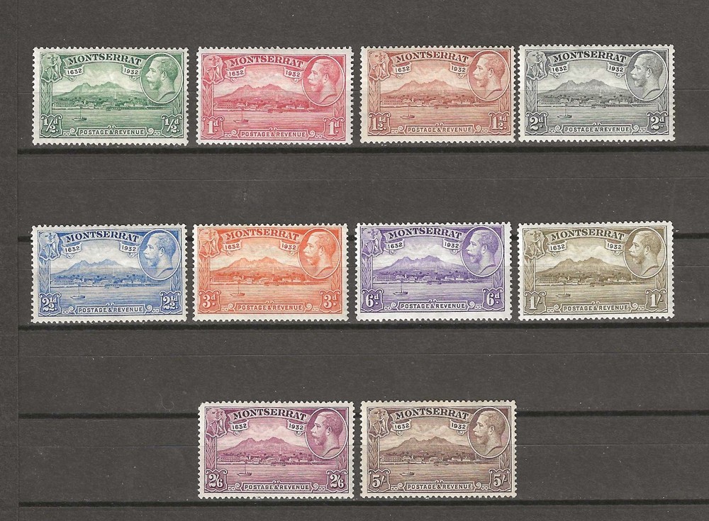 MONTSERRAT 1908 SG 8/17 MINT