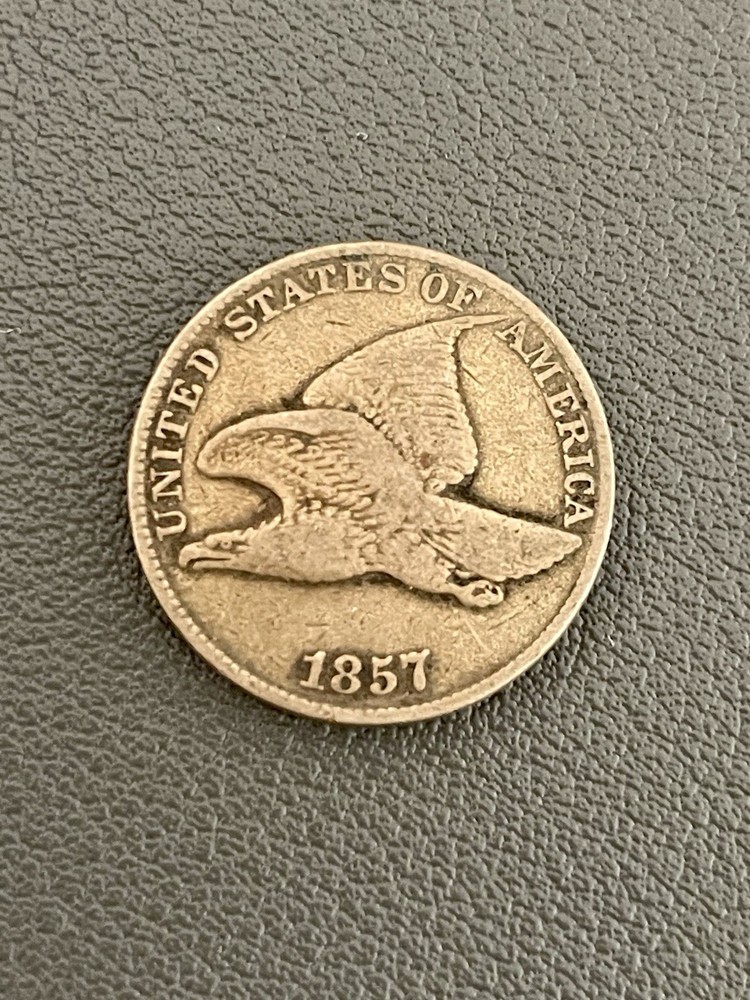 1857 flying eagle cent (H38)