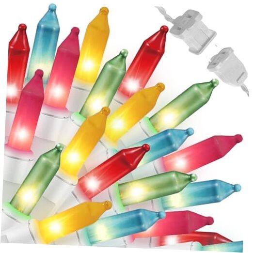 LAMPHOME Easter String Lights,Super-Bright Extendable 100 Multicolor-Easter