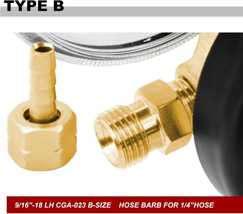 Oxygen & Acetylene Regulators - Compatible with Medium Duty Welding Gas Torch