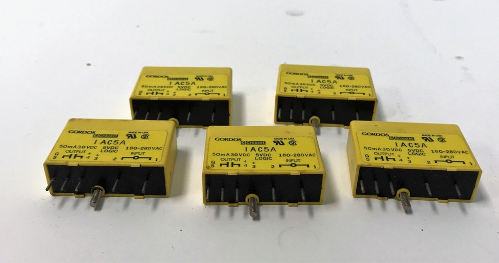 Lot of 5 Gordos IAC5A Solid State Relay Module