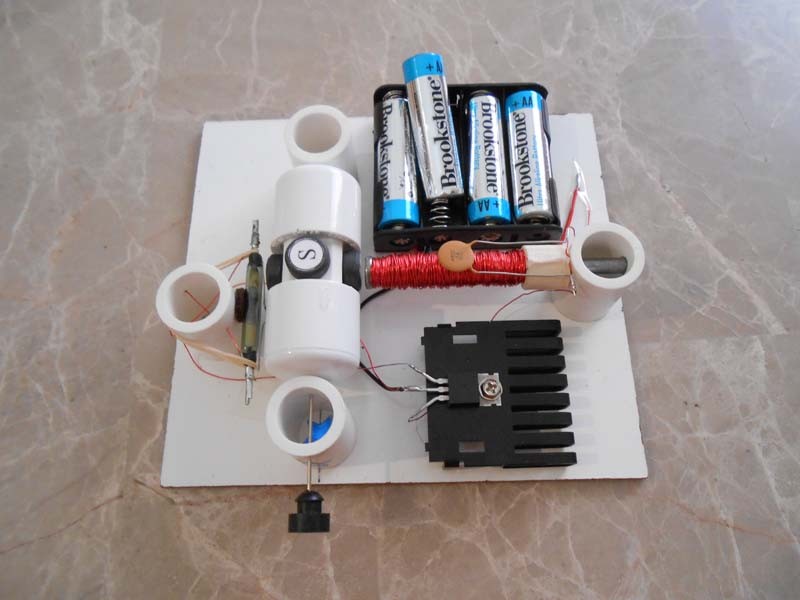 DIY SIMPLE REED SWITCH/TRANSISTOR MOTOR KIT #5 SCIENCE FAIR PROJECT EDUCATIONAL
