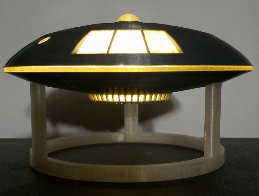 Jupiter 2 in Flight [from Lost in Space] - Medium - with stand and lights