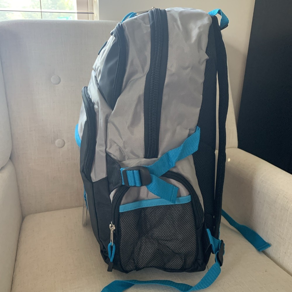 Mountain Edge 19” Padded backpack NWT Black/Grey/Blue