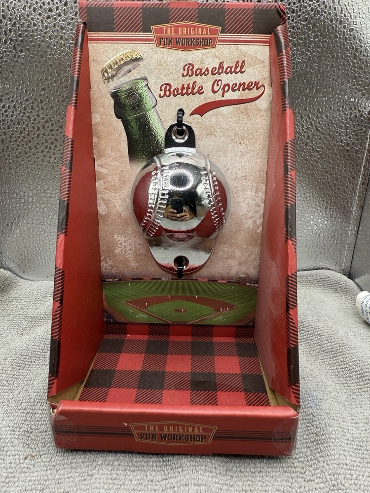 BASEBALL Bottle Opener Wall Mounted