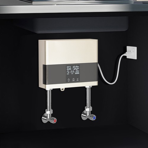 Mini Electric Tankless Hot Water Heater Constant Temperature Remote Control 110V