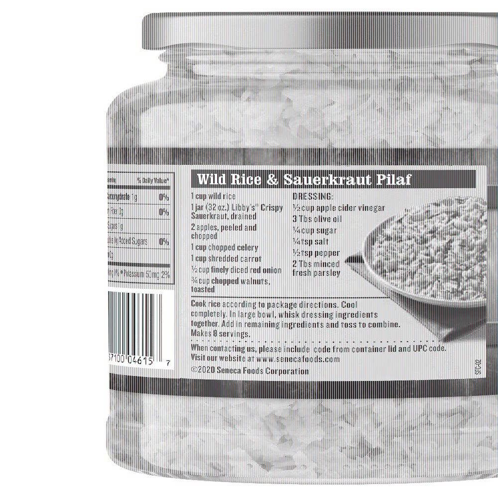 (12 pack) Crispy Sauerkraut, 32 oz Jar