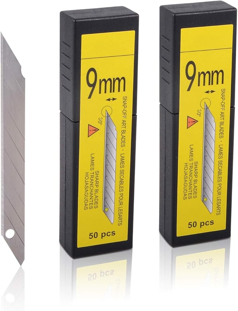 30 Degree Snap Off Universal Art Knife Replacement Blades, High