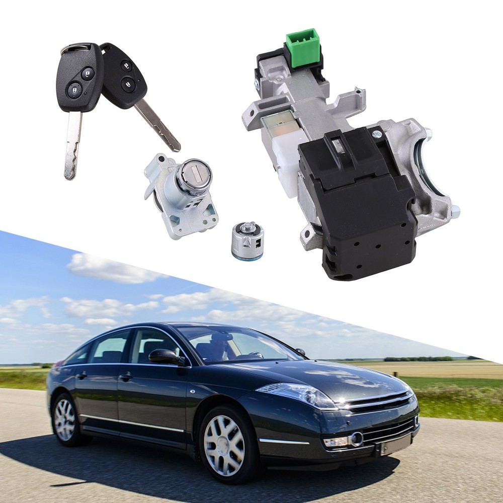 For 2007-2011 CRV Ignition & Door Lock Cylinder Switch Assembly Set 2 Remote Key