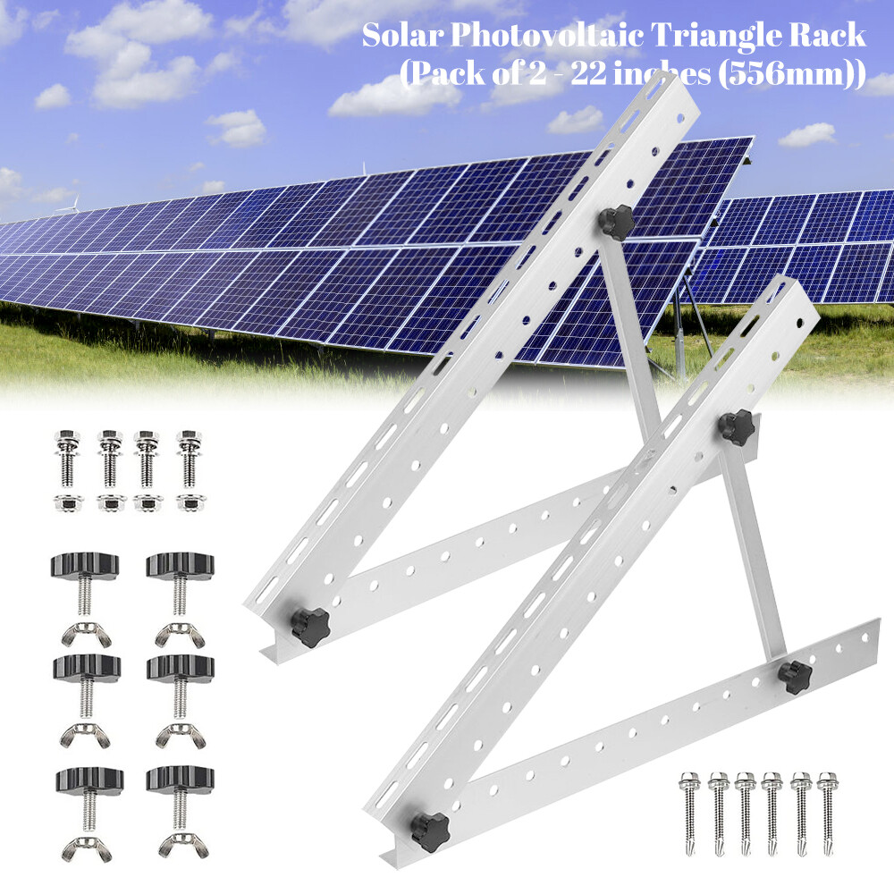 4X Solar Panel Mounting Brackets Adjustable Angle Solar Panel Tilt Mount Bracket