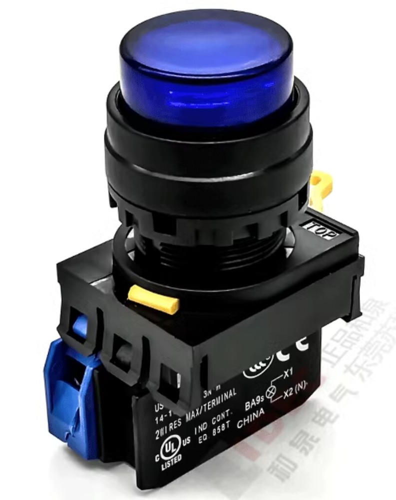 1pcs IDEC push button switch with light YW1L-A2E10QM3S