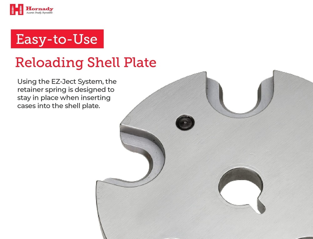 Hornady Lock N Load Shell Plate – for Reliable Caliber Changes on Your Lock-N...