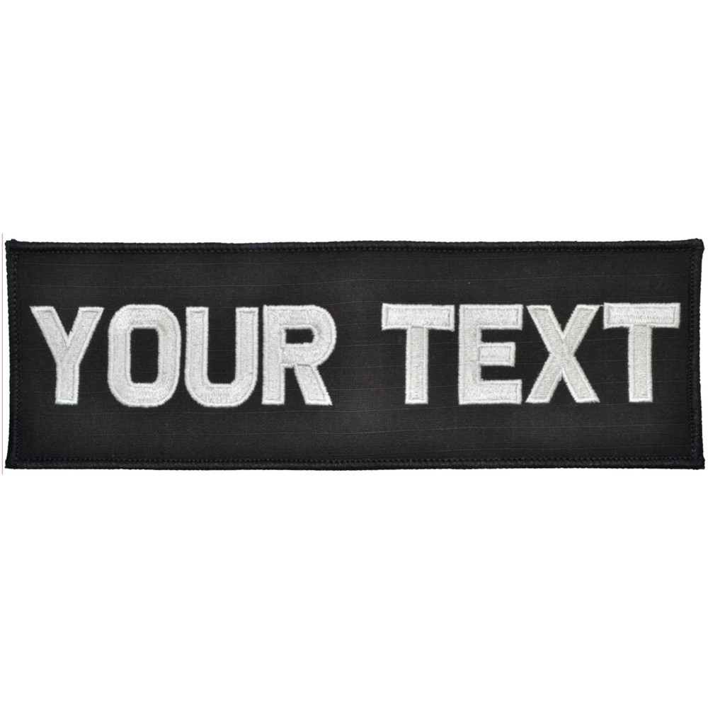 Custom Plate Carrier Text Patch - 2x6