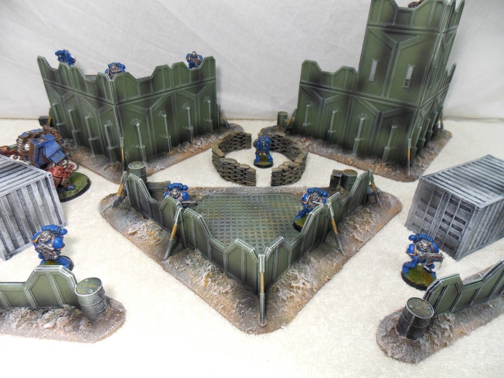 WARGAMING TERRAIN PAINTED BUNDLE 9 PIECE SET...ADVANCE ORDERS