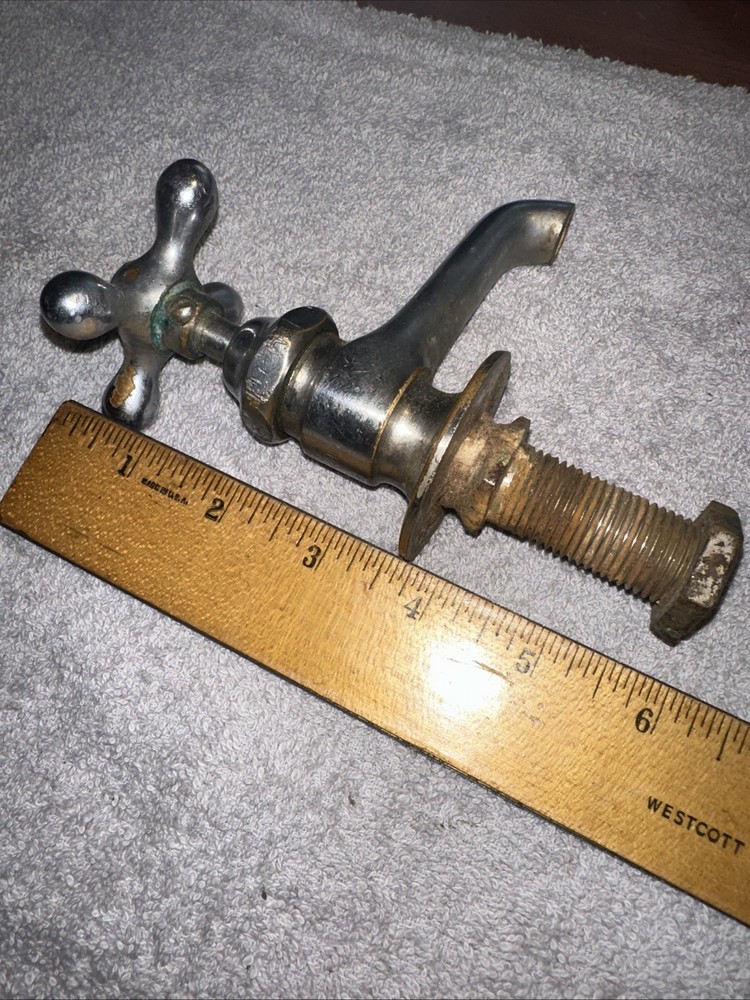 Antique BRASS Bathtub Kitchen Sink Basin Handle OLD Hot