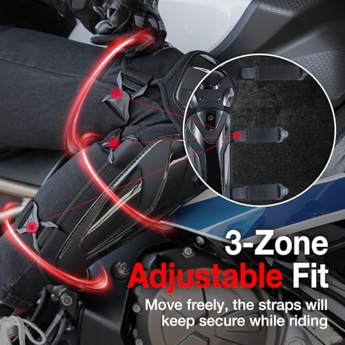 Motorcycle Knee and Shin Guards – Adjustable Protective Knee Pads for