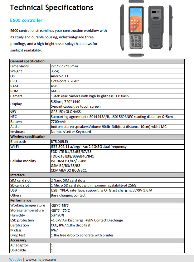 SMA60AR & SMA20Pro Base RTKGNSS OLEDScreen Display Photogrammetry VisualStakeout