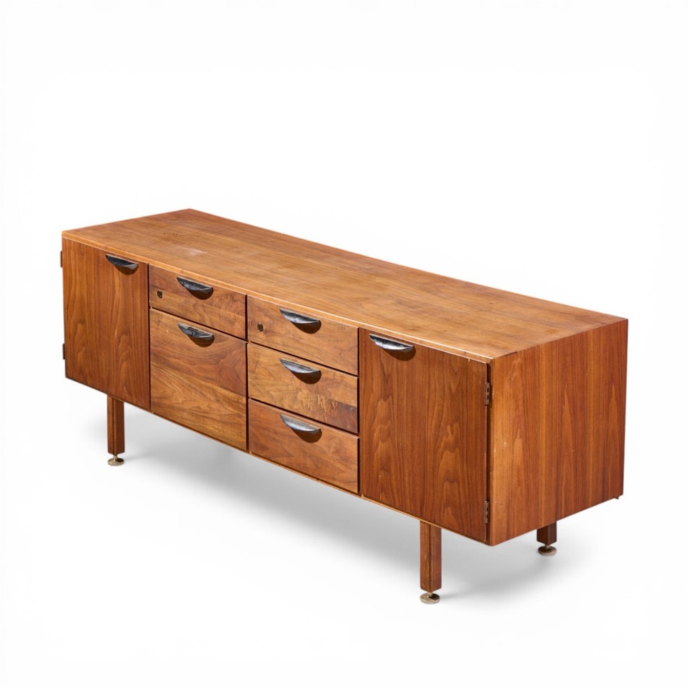 Jens Risom Mid Century Walnut Credenza