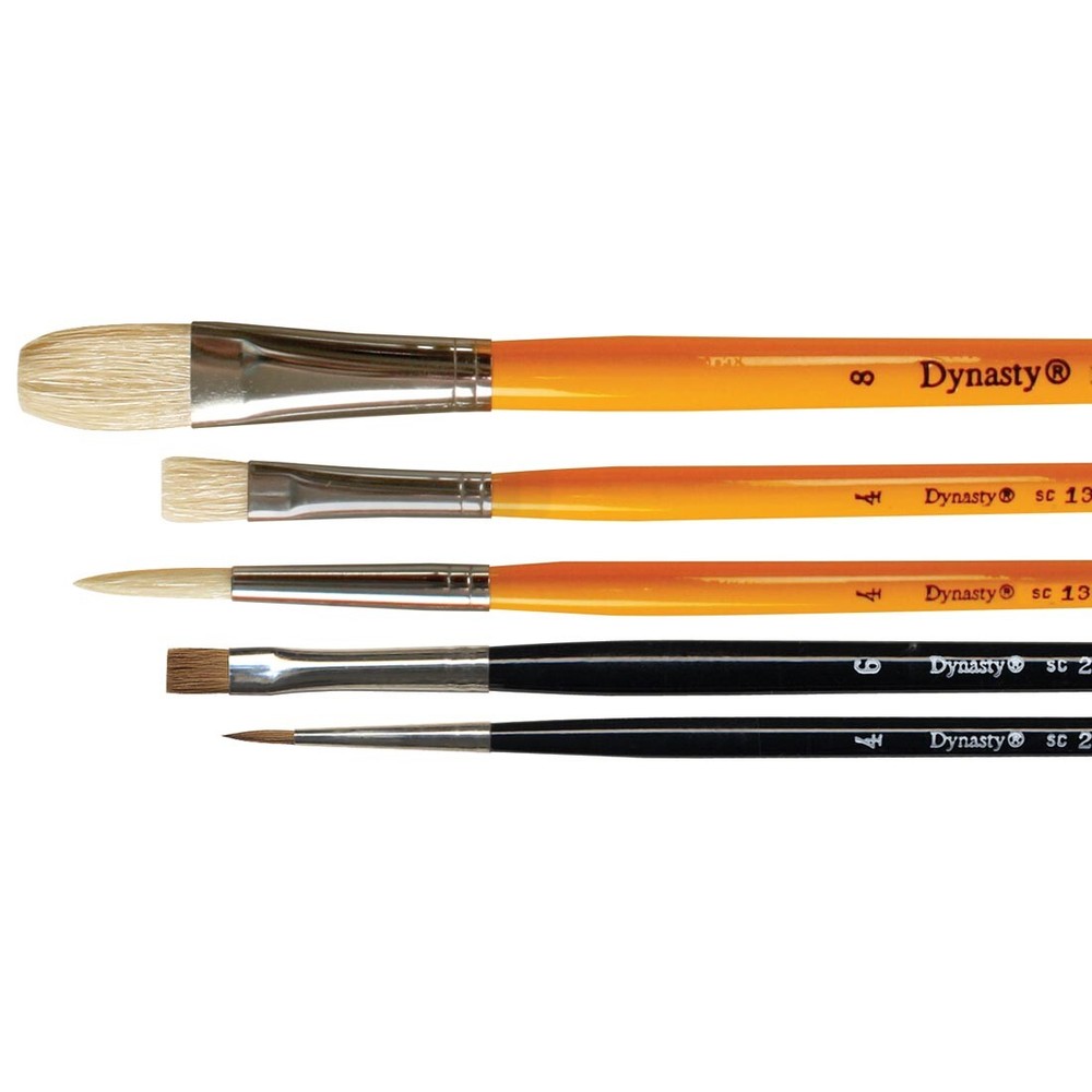 Dynasty #DB-2 Red Sable/White Bristle Brush Set