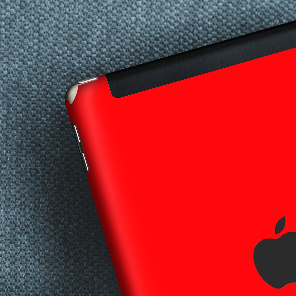 Skins Decal Wrap for Apple iPad 9.7 2017 Solid Red color