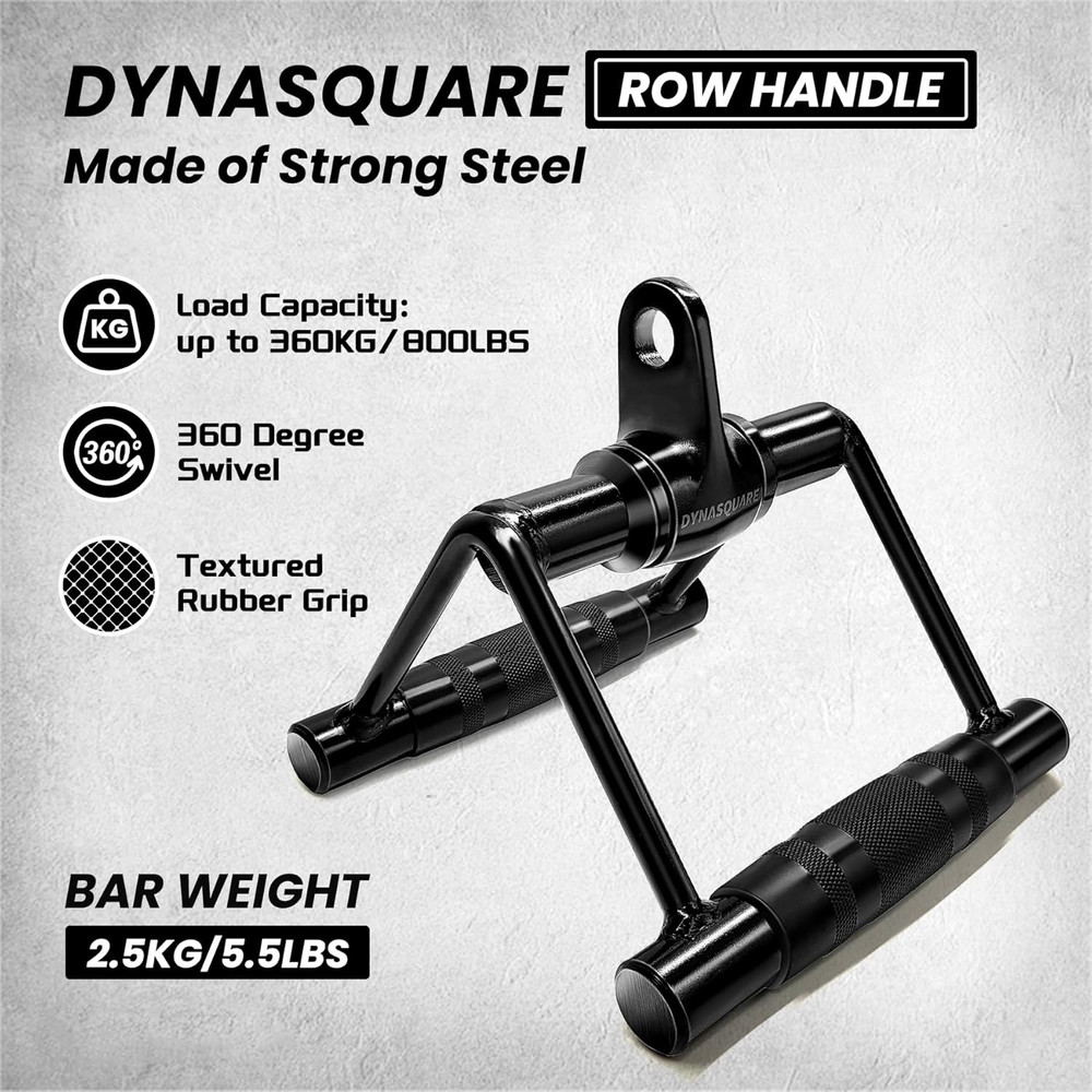 LAT Pulldown Attachments Combo, Cable Machine Accessories, Heavy Duty Steel