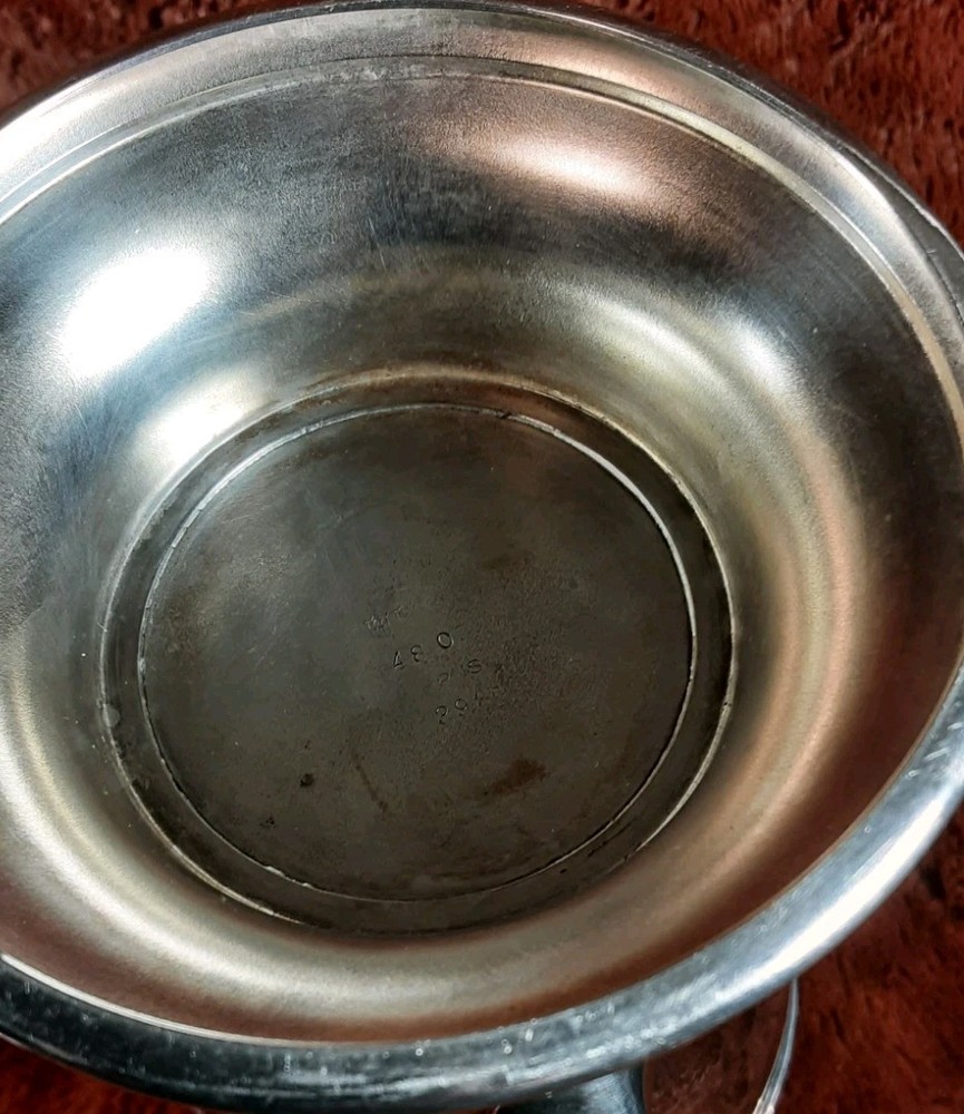 Antique Silver Plated Cocktail Pitcher Engraved