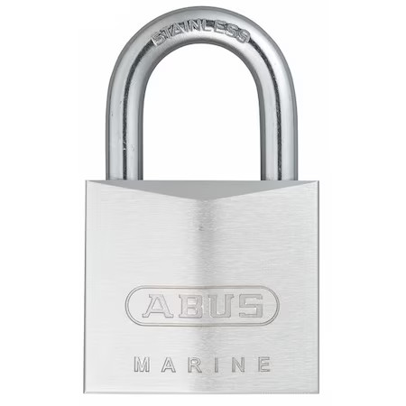 Abus 75Ib/40 Ka Padlock, Keyed Alike, Standard Shackle, Rectangular Brass Body,