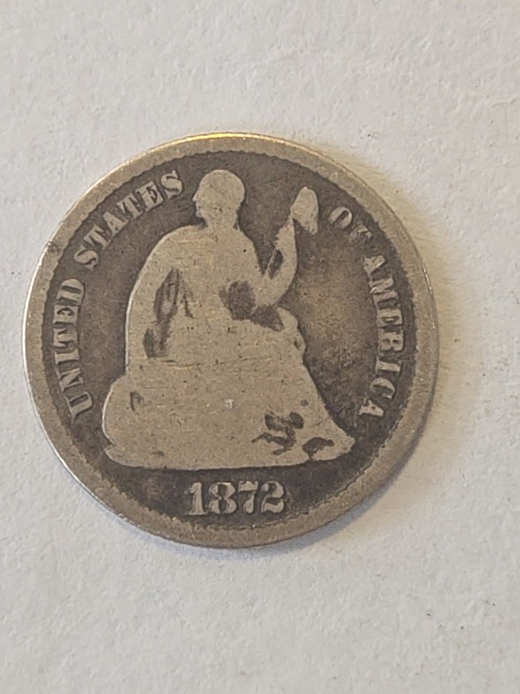 1872 US Half Dime #1515
