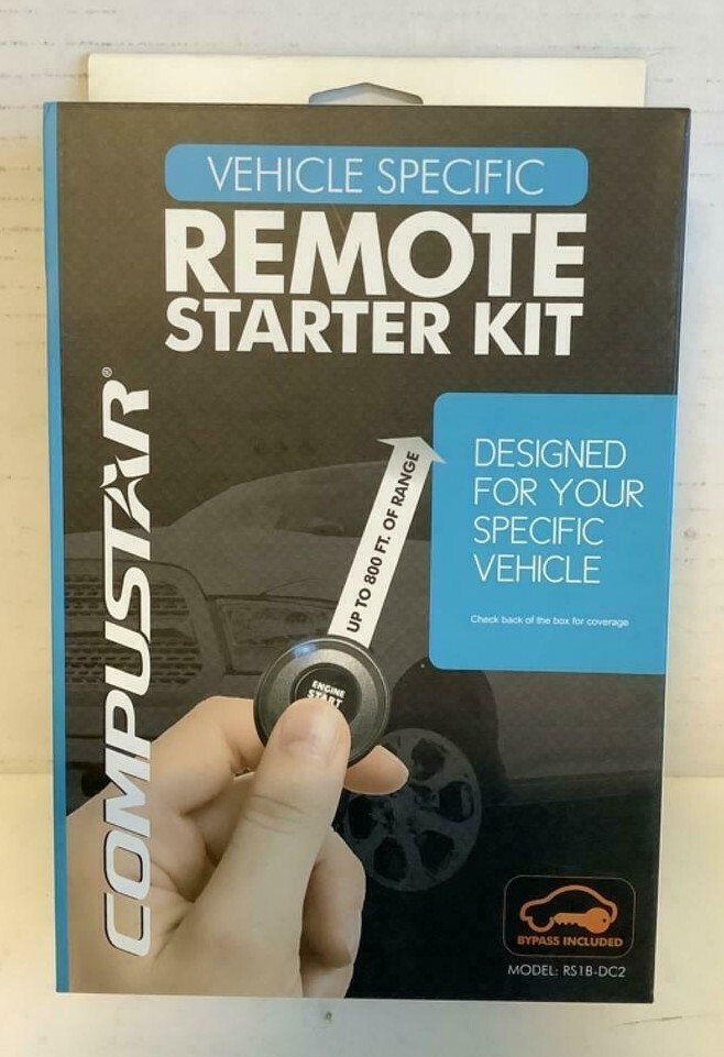 NEW Compustar RS1B-DC2 1-Way Remote Starter Kit for Most Vehicles one button