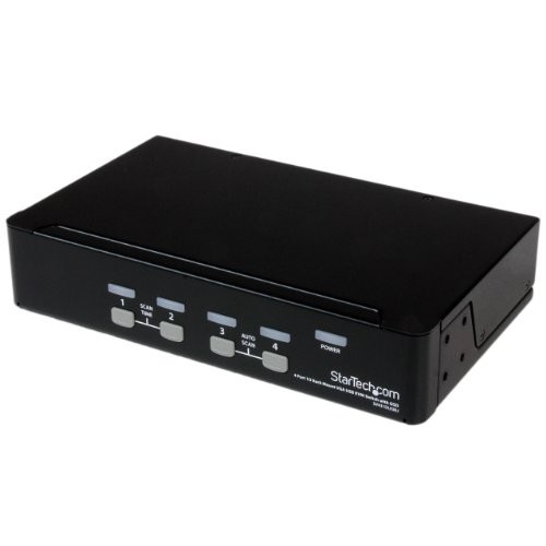 Startech IT SV431DUSBU 4 Port 1U Rack Mount USB KVM Switch